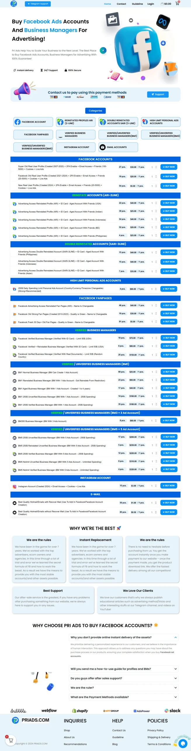 Digital Product E-commerce for Facebook Marketing Tools